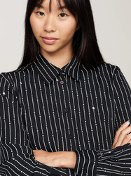 Tommy Jeans dámská černá košile - M (0GL)