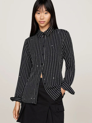 Tommy Jeans dámská černá košile - M (0GL)