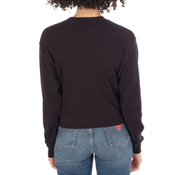 Tommy Jeans dámská černá mikina Waffle - XL (BBU)
