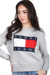 Tommy Hilfiger dámská šedá mikina Flag - L (P01)