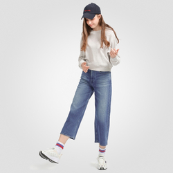 Tommy Jeans dámská šedá mikina Waffle - M (PPP)