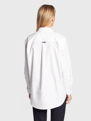 Tommy Jeans dámská bílá košile - S (YBR)