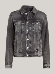 Tommy Jeans dámská černo-šedá bunda Mom - XS (1BZ)