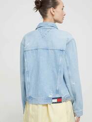 Tommy Jeans dámská džínová bunda Mom - XS (1AB)