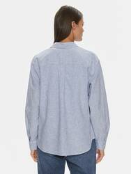 Tommy Jeans dámská pruhovaná modrá košile - XS (C6H)