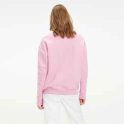 Tommy Jeans dámská růžová mikina Crew - L (579)