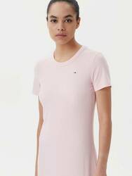 Tommy Jeans dámské růžové šaty - L (TH3)