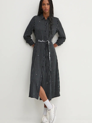 Tommy Jeans dámské černé šaty - S (0GL)
