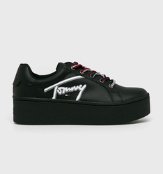 Tommy Jeans dámské černé tenisky na platformě