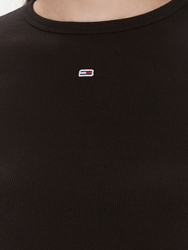 Tommy Jeans dámské černé tričko Slim - XS (BDS)