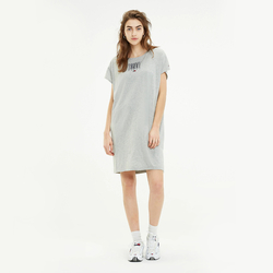 Tommy Jeans dámské šedé melírované šaty Graphic