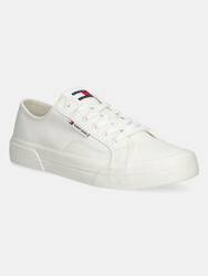 Tommy Jeans pánské bílé tenisky - 43 (YBL)