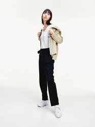Tommy Jeans dámské bílé tričko s dlouhým rukávem - XS (YBR)