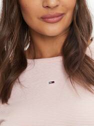 Tommy Jeans dámské pruhované tričko - S (0D3)