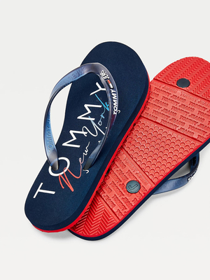 Tommy Jeans dámské tmavěmodré žabky - 37 (C87)
