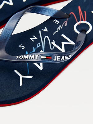 Tommy Jeans dámské tmavěmodré žabky - 36 (C87)