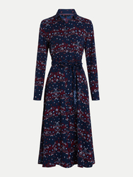 Tommy Jeans dámské tmavě modré šaty Floral - S (0GJ)
