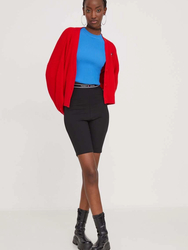 Tommy Jeans dámský červený kardigan - XS (XNL)