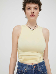 Tommy Jeans dámský žlutý top - M (ZHO)