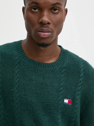 Tommy Jeans pánský zelený svetr - S (CWG)