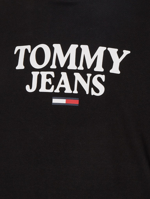 Tommy Jeans pánská černá mikina ENTRY HOODIE - S (BDS)