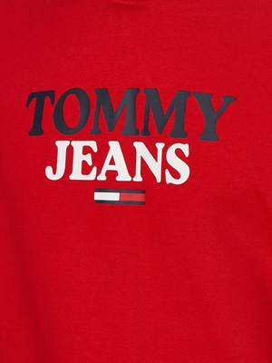 Tommy Jeans pánská červená mikina ENTRY HOODIE - L (XNL)