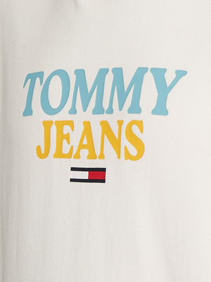 Tommy Jeans pánská smetanová mikina ENTRY HOODIE - S (YBH)