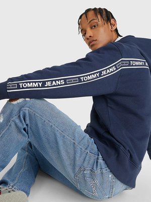 Tommy Jeans pánská tmavě modrá mikina - S (C87)
