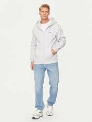 Tommy Jeans pánská šedá mikina - L (PJ4)