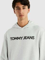Tommy Jeans pánská šedá mikina - XL (PJ4)