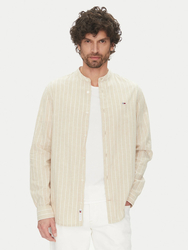 Tommy Jeans pánská béžová košile - L (0AA)