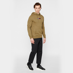 Tommy Jeans pánská khaki mikina s kapucí - S (L8Q)