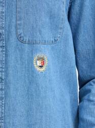Tommy Jeans pánská modrá džínová košile  - S (1AA)