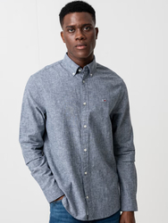 Tommy Jeans pánská modrá košile - L (C1G)