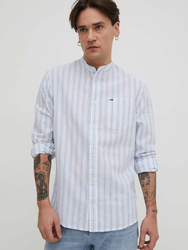 Tommy Jeans pánská pruhovaná košile Mao - M (C3S)