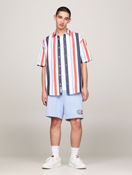 Tommy Jeans pánská pruhovaná košile Stripes - M (YBR)