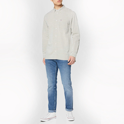 Tommy Jeans pánská pruhovaná košile - M (0CD)