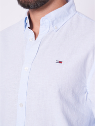 Tommy Jeans pánská světle modrá košile - S (C3Q)