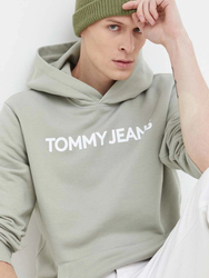 Tommy Jeans pánská zelená mikina - M (PMI)