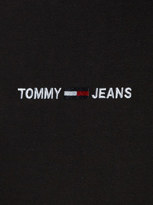 Tommy Jeans pánská černá mikina LOGO HOODIE - L (BDS)