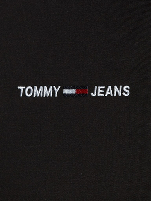 Tommy Jeans pánská černá mikina LOGO HOODIE - XXL (BDS)
