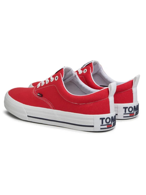 Tommy Jeans pánské červené tenisky - 41 (XNL)