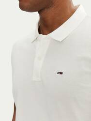 Tommy Jeans pánské bílé polo tričko - S (YBL)
