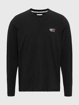 Tommy Jeans pánské černé tričko Chest - M (BDS)