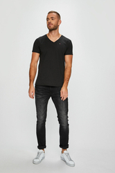 Tommy Jeans pánské černé tričko Jersey - XS (078)