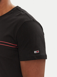 Tommy Jeans pánské černé tričko - L (BDS)