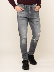 Tommy Jeans pánské šedé džíny  - 33/34 (1CD)