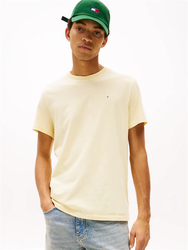 Tommy Jeans pánské žluté tričko - S (ZGA)