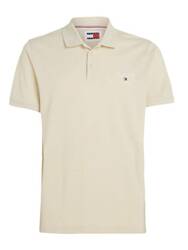 Tommy Jeans pánské béžové polo Slim - L (ACG)