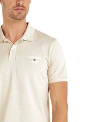 Tommy Jeans pánské béžové polo Slim - L (ACG)